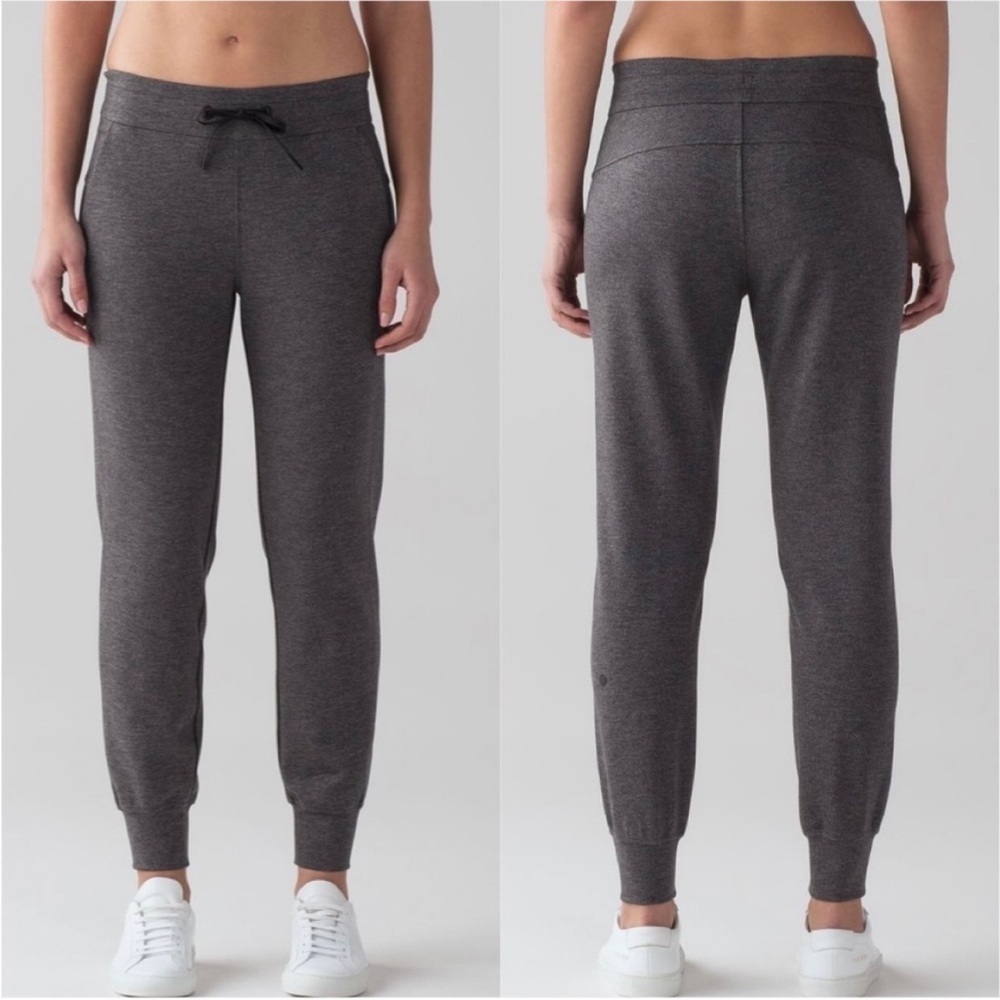 Lululemon On Track Jogger Heathered Black Size 2